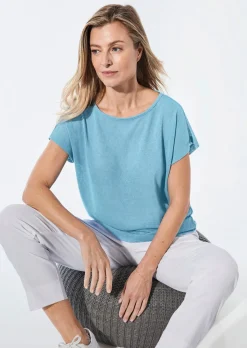 Shirt in Leinenoptik