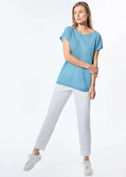 Shirt in Leinenoptik