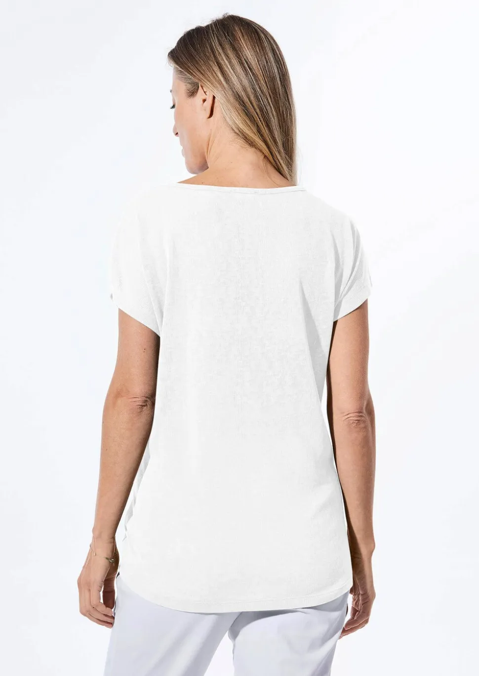 Shirt in Leinenoptik