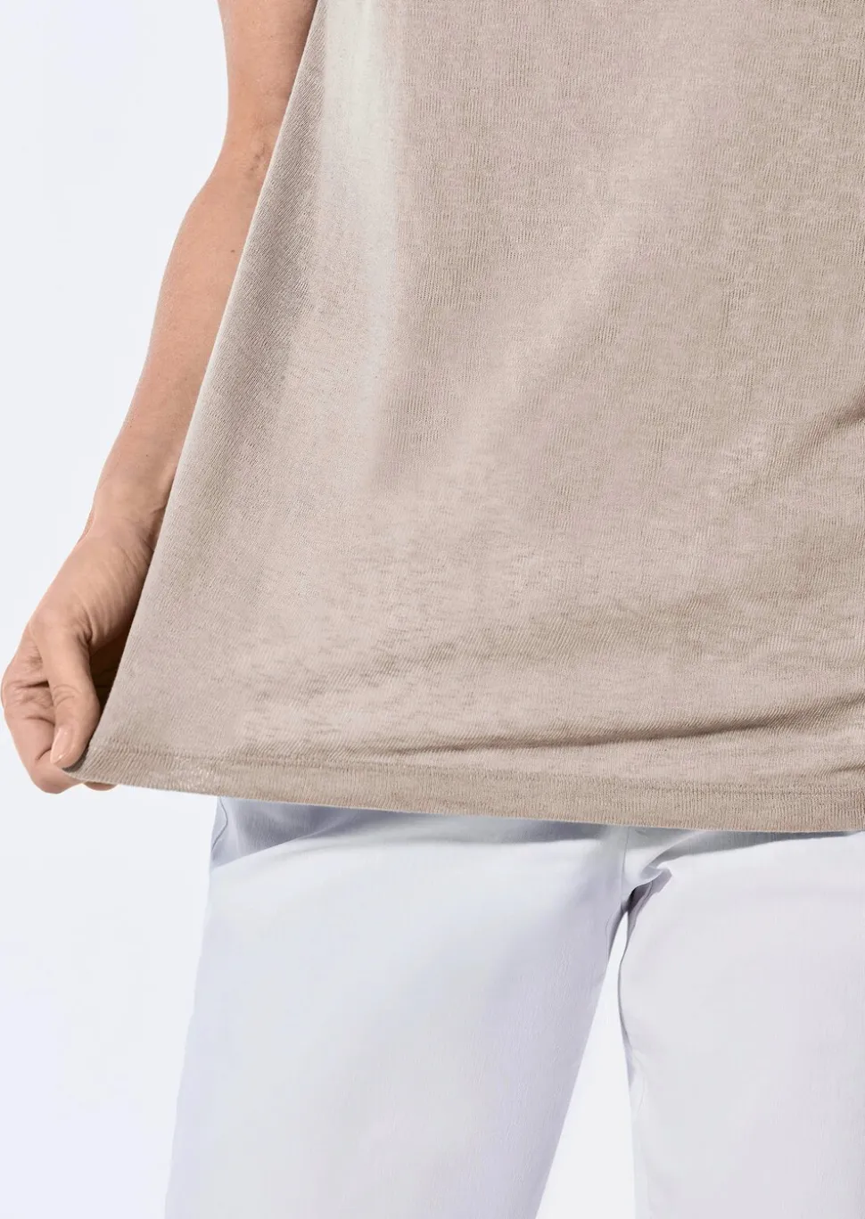 Shirt in Leinenoptik