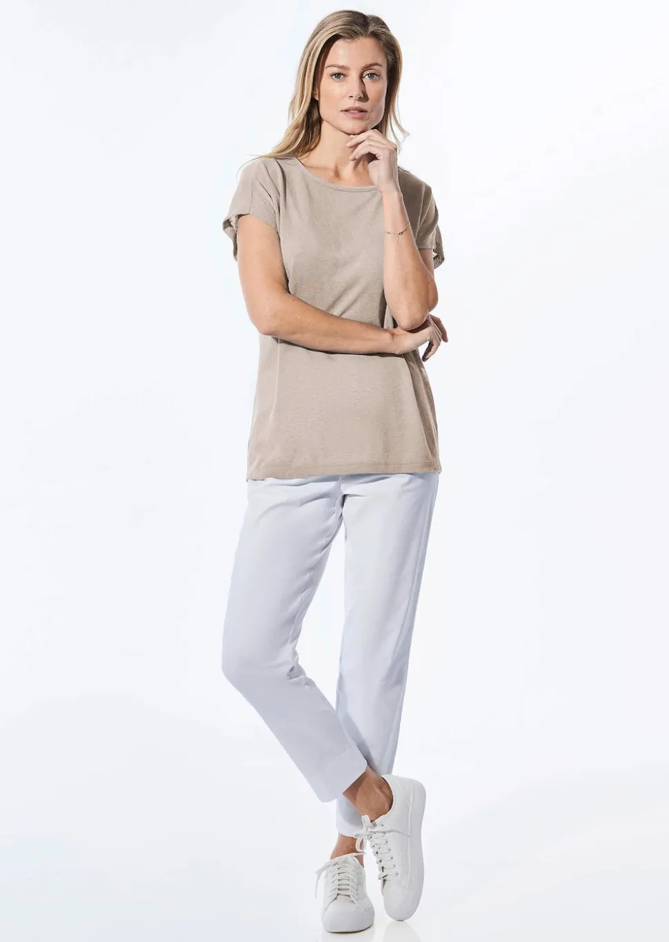 Shirt in Leinenoptik