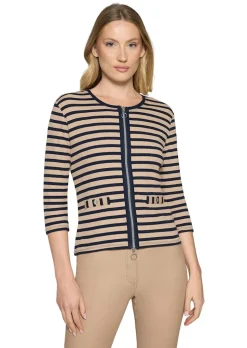 Shirtjacke aus Baumwoll-Feinripp