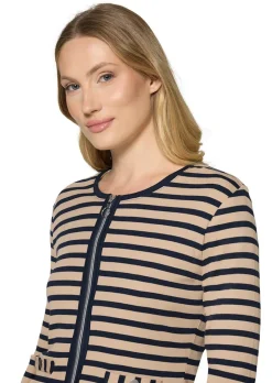 Shirtjacke aus Baumwoll-Feinripp