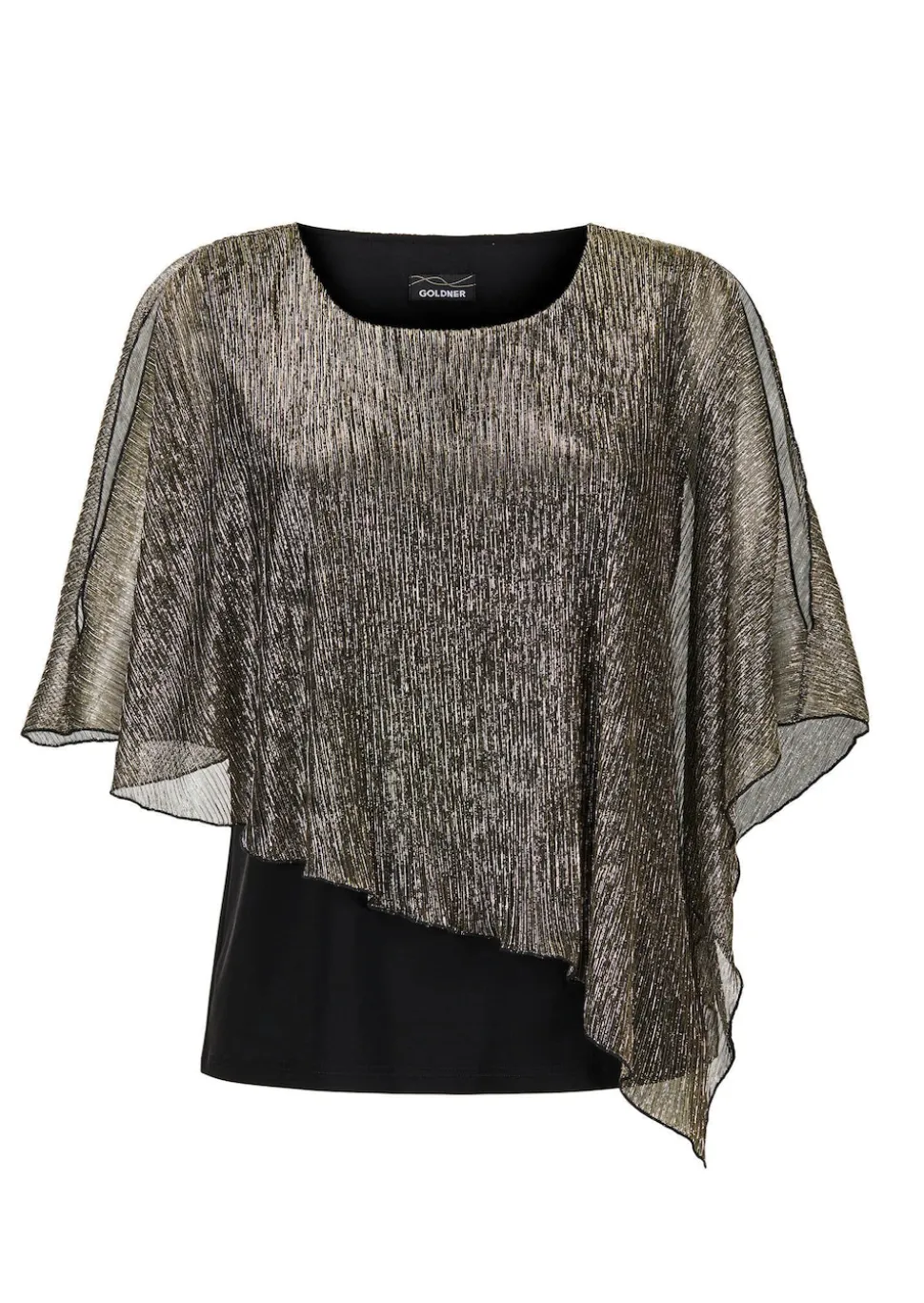 Shirt mit asymmetrischem Überwurf