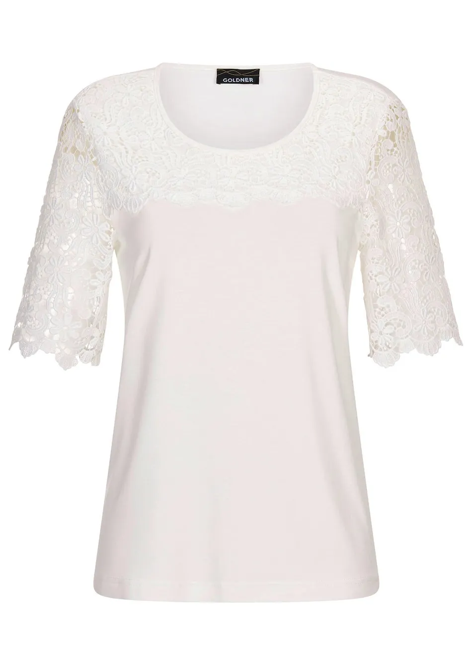 Shirt mit effektvoller Spitze