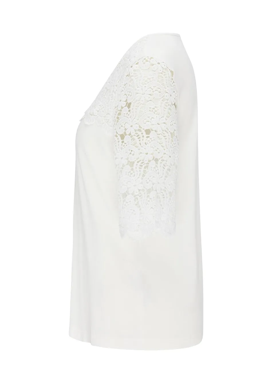 Shirt mit effektvoller Spitze
