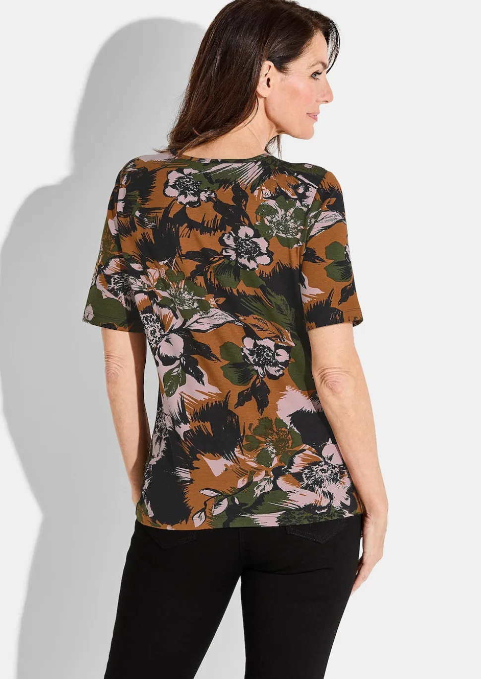 Shirt mit femininem Blumenprint