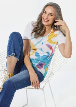 Shirt mit Rundhalsausschnitt