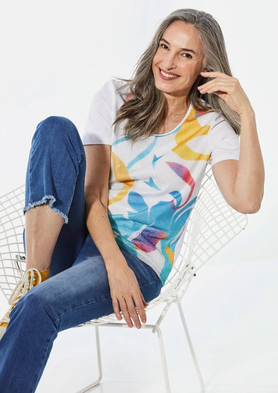 Shirt mit Rundhalsausschnitt