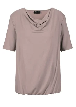 Shirt mit Wasserfallausschnitt