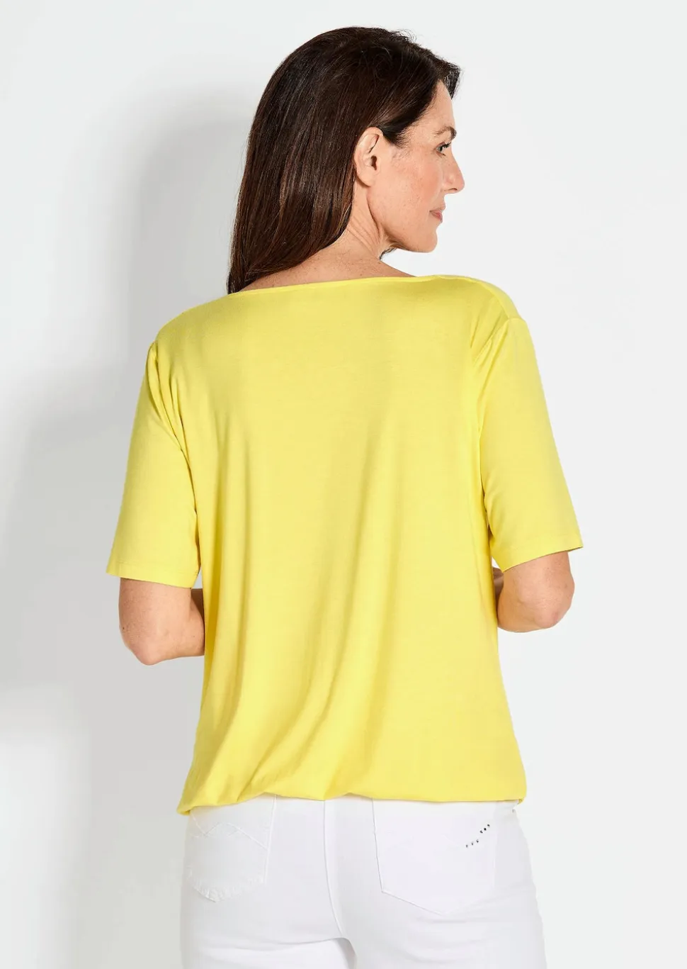 Shirt mit Wasserfallausschnitt