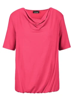 Shirt mit Wasserfallausschnitt