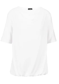 Shirt mit Wasserfallausschnitt