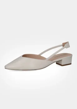 Slingpumps aus echtem Leder