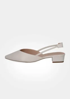 Slingpumps aus echtem Leder