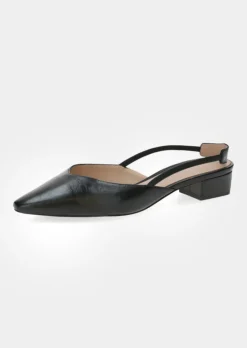 Slingpumps aus echtem Leder