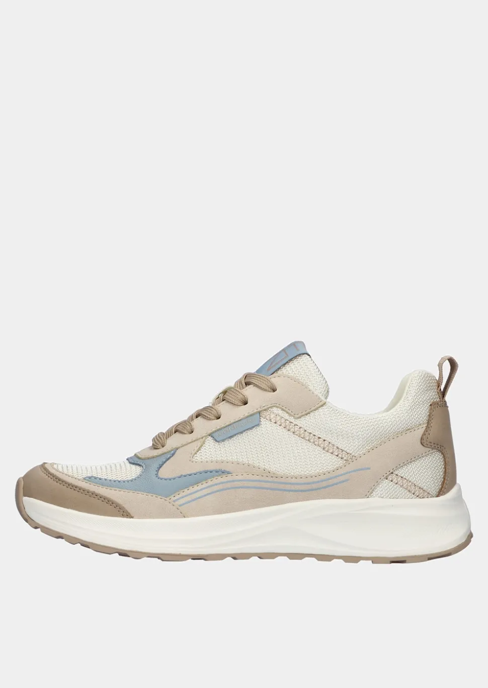 Sneaker aus Leder und Mesh