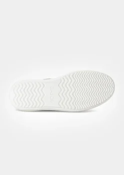 Sneaker aus samtigem Leder