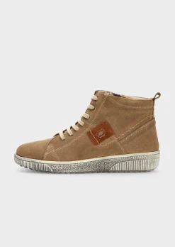 Sneaker aus Wildleder mit Reißverschluss