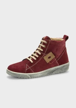 Sneaker aus Wildleder mit Reißverschluss