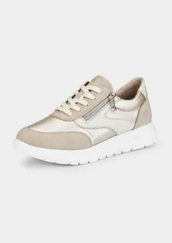 Sneaker in Matt/Glanz-Optik
