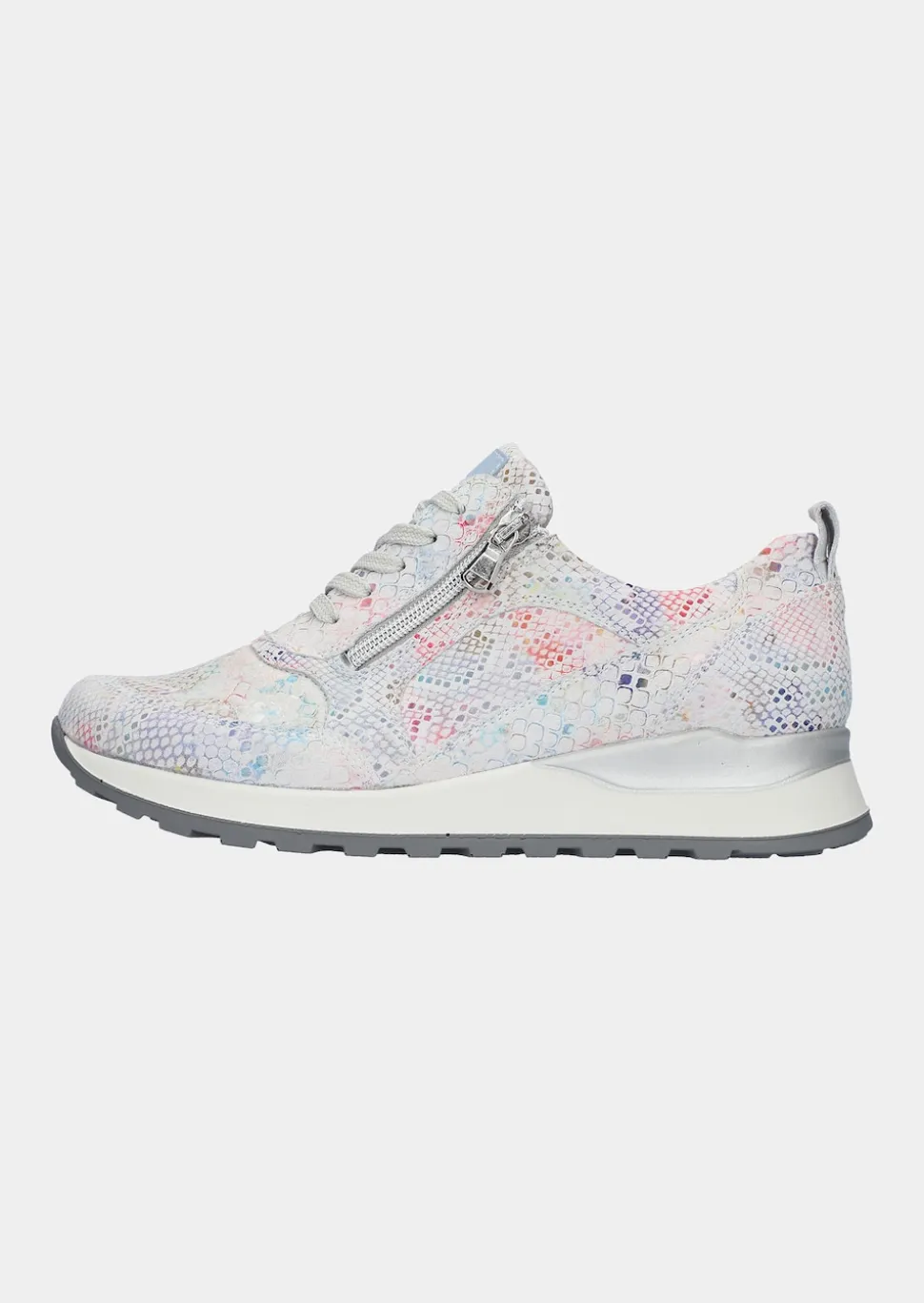 Sneaker mit femininem Foliendruck