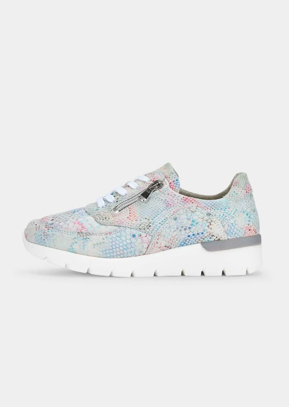 Sneaker mit femininem Foliendruck