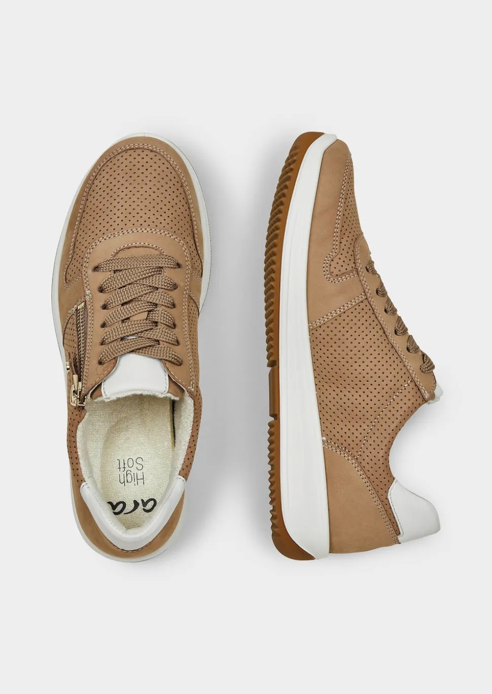 Sneaker mit komfortablem Reißverschluss
