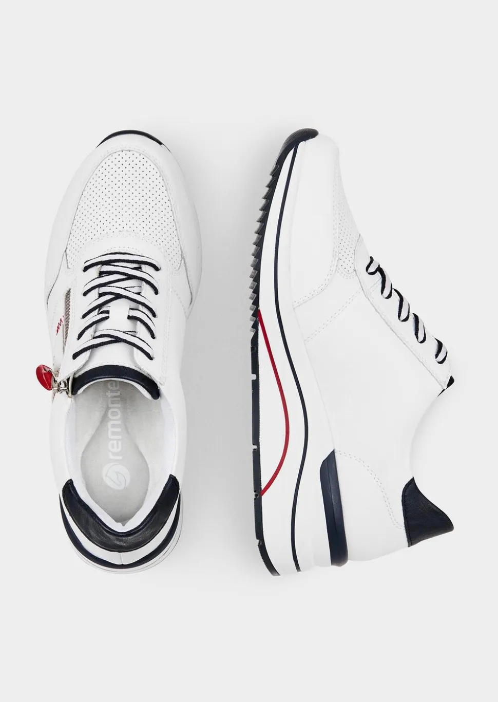 Sneaker mit leicht erhöhtem Keilabsatz