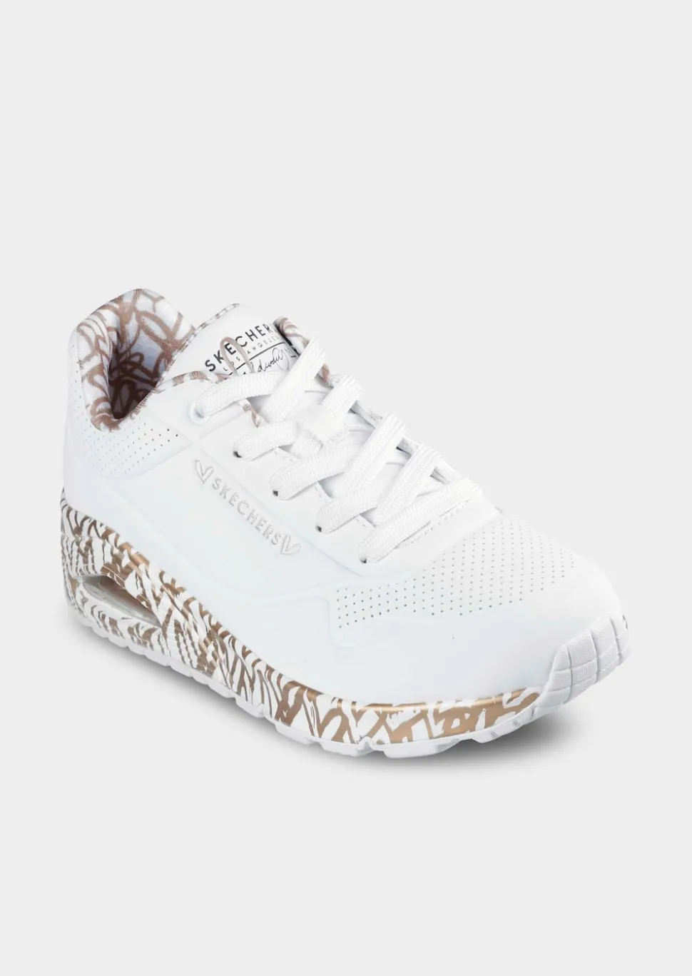 Sneaker mit Metallic-Effekt