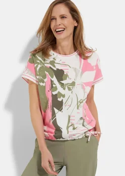 Sommershirt mit Tunnelzug am Saum