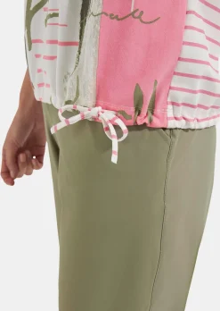 Sommershirt mit Tunnelzug am Saum
