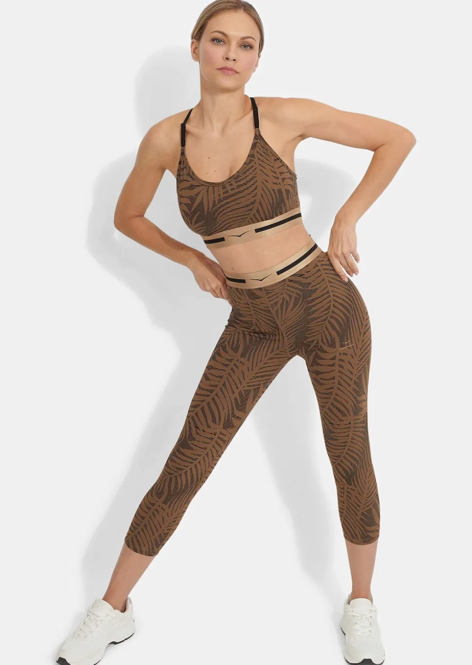 Sport-Bustier mit Meshfutter