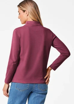 Stehkragenshirt mit Langarm