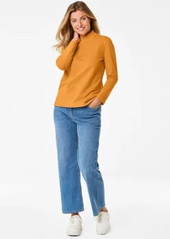 Stehkragenshirt mit Langarm
