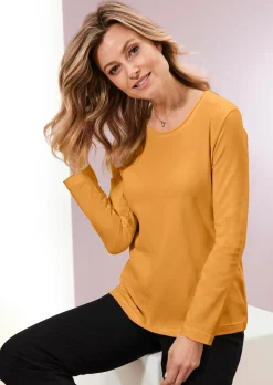 Stehkragenshirt mit Langarm