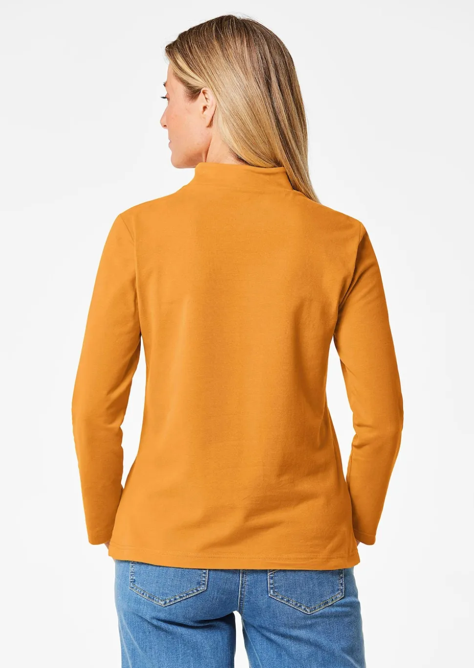 Stehkragenshirt mit Langarm