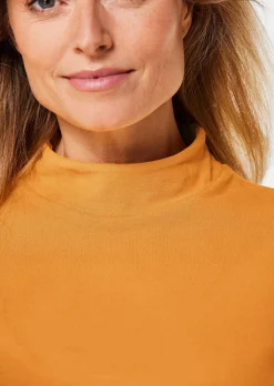 Stehkragenshirt mit Langarm