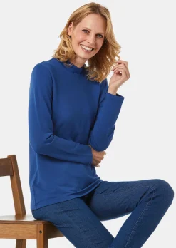 Stehkragenshirt mit Langarm