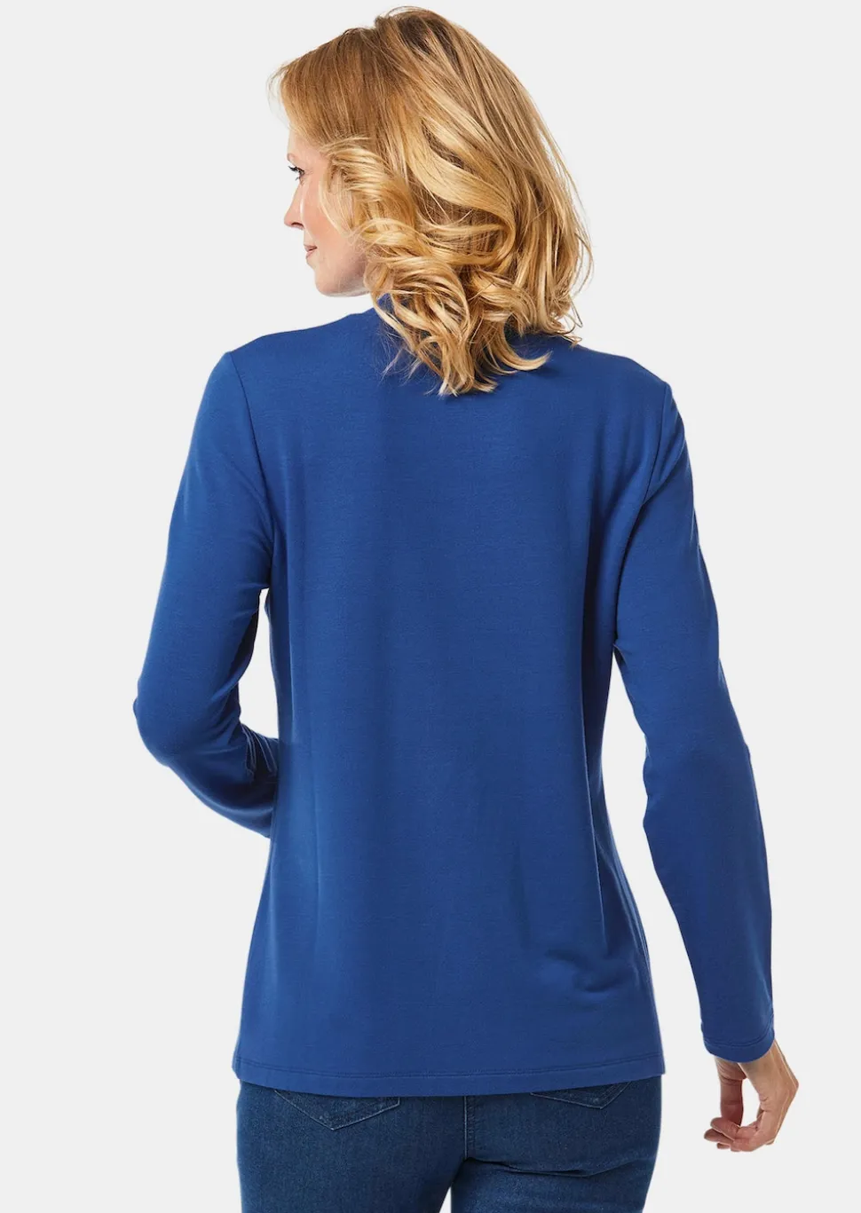 Stehkragenshirt mit Langarm