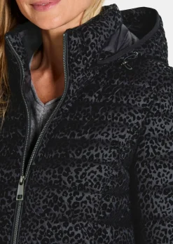 Steppjacke in Animal Print