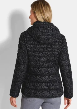 Steppjacke in Animal Print