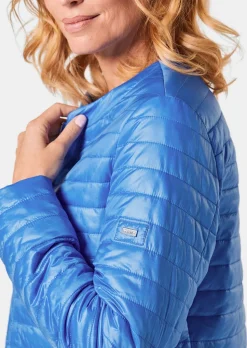 Steppjacke in zart glänzender Qualität