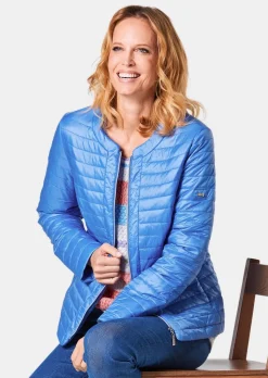 Steppjacke in zart glänzender Qualität