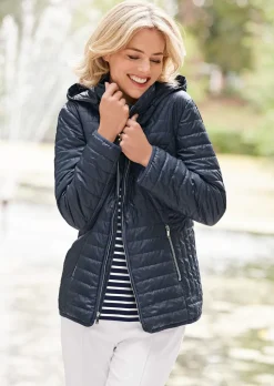 Steppjacke mit Kapuze
