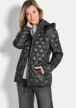 Steppjacke mit Rautenmuster