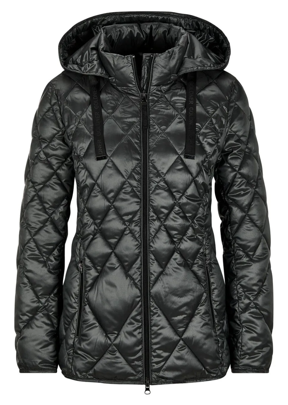 Steppjacke mit Rautenmuster