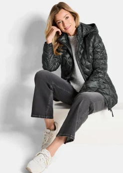 Steppjacke mit Rautenmuster