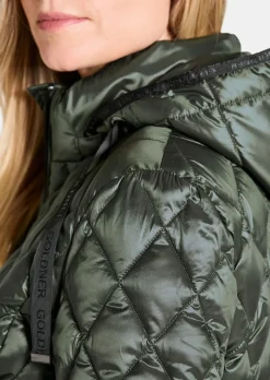 Steppjacke mit Rautenmuster
