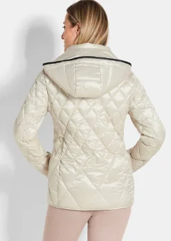 Steppjacke mit Rautenmuster